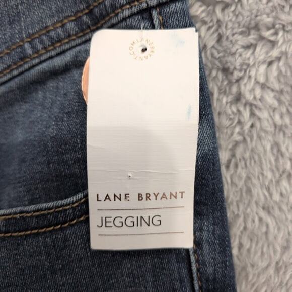 Lane Bryant Jegging Size 28 Wash High-Rise Flex Magic Waistband Distressed NWT - Picture 5 of 16